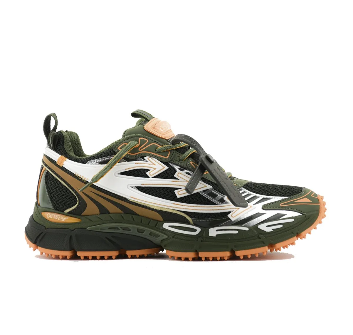 OFF-WHITE Be Right BackMilitary Green/Peach Orange