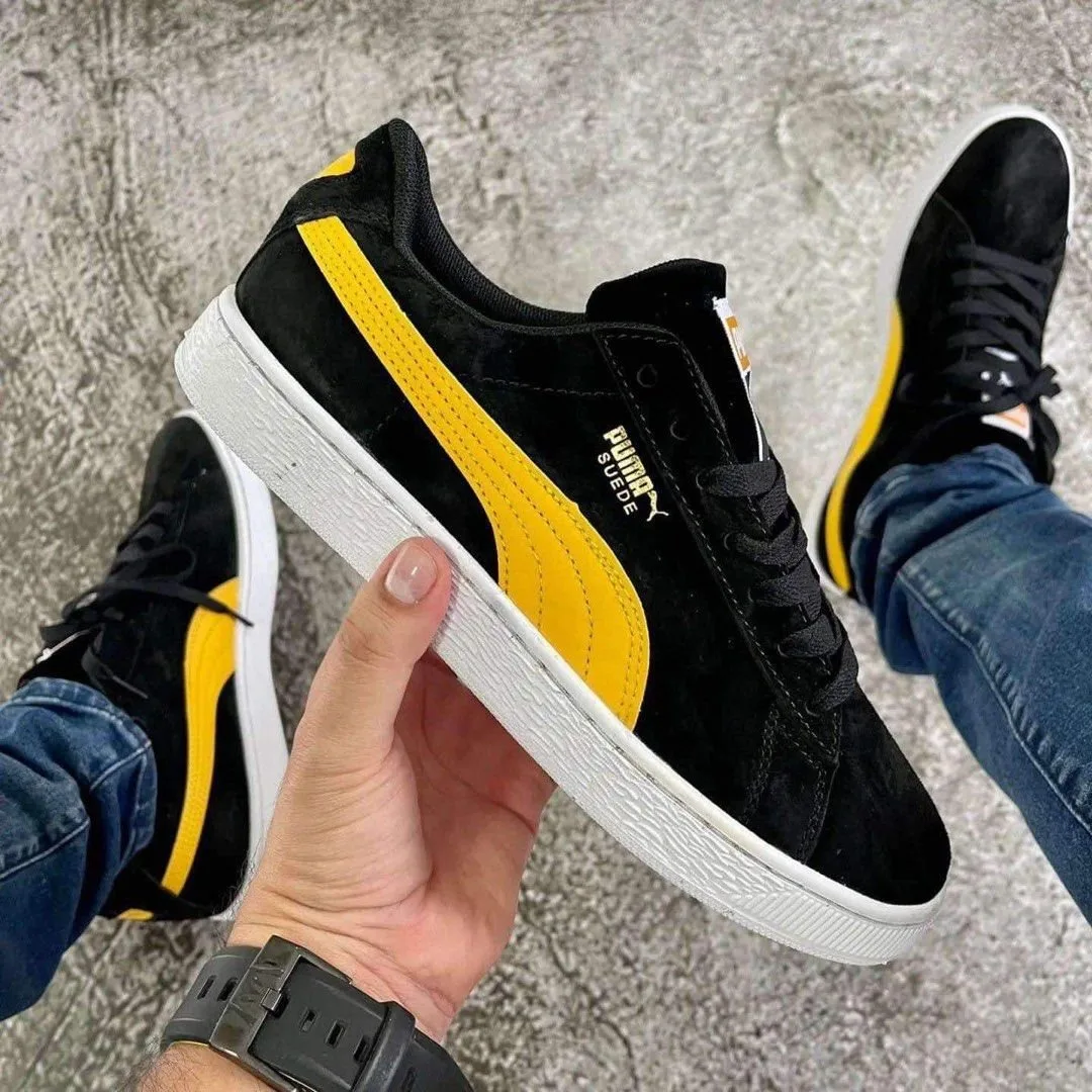 Puma suede black yellow