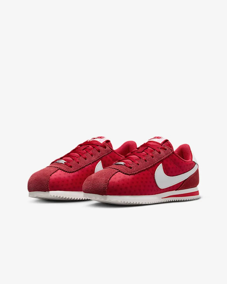Nike cortez red hearts