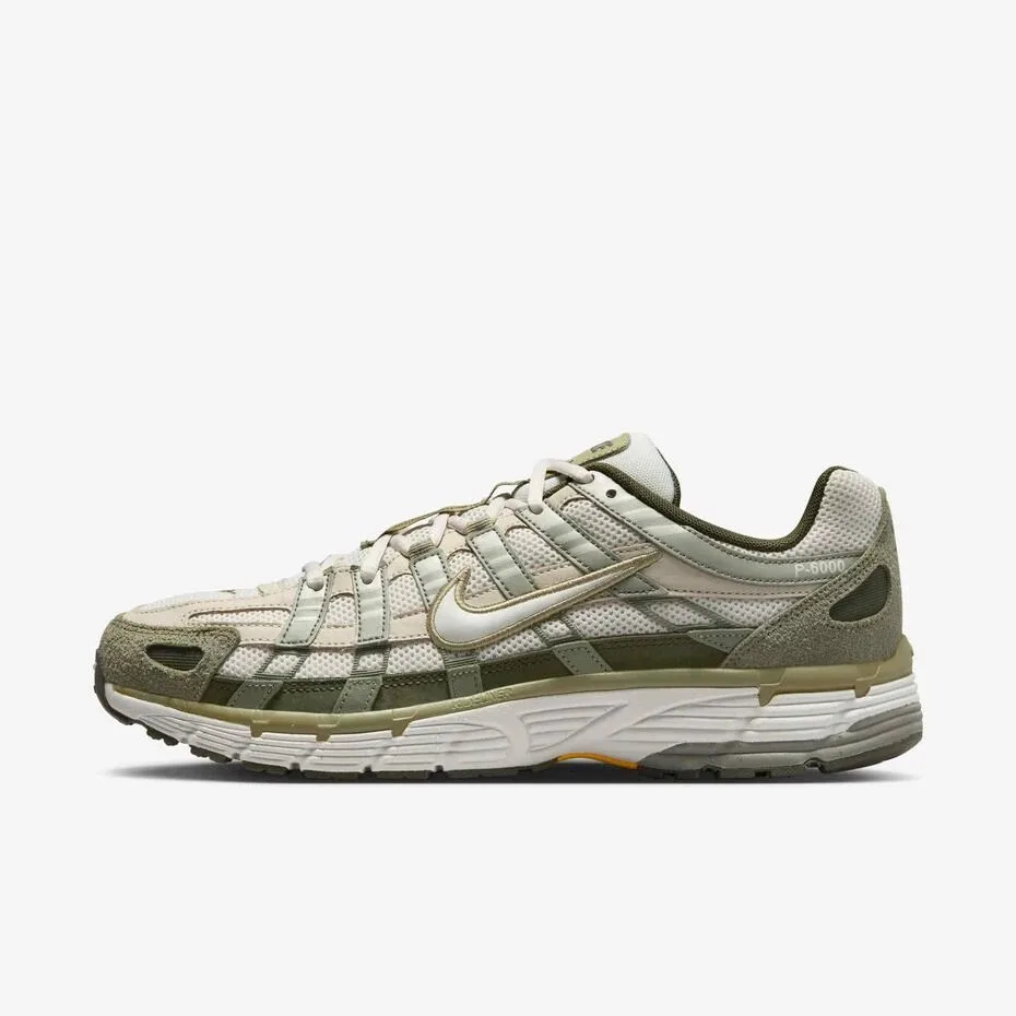 Nike P-6000 s in khaki green and white