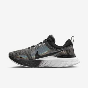 Nike React Infinity 3 black white reflective