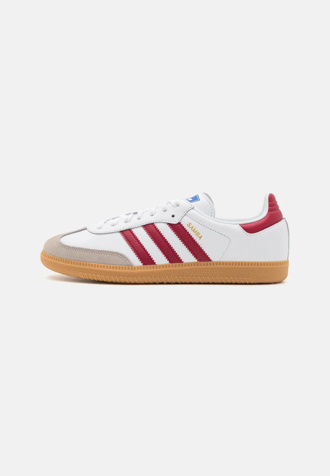 adidas Originals SAMBA OG UNISEX - Trainers - footwear white/collegiate burgundy