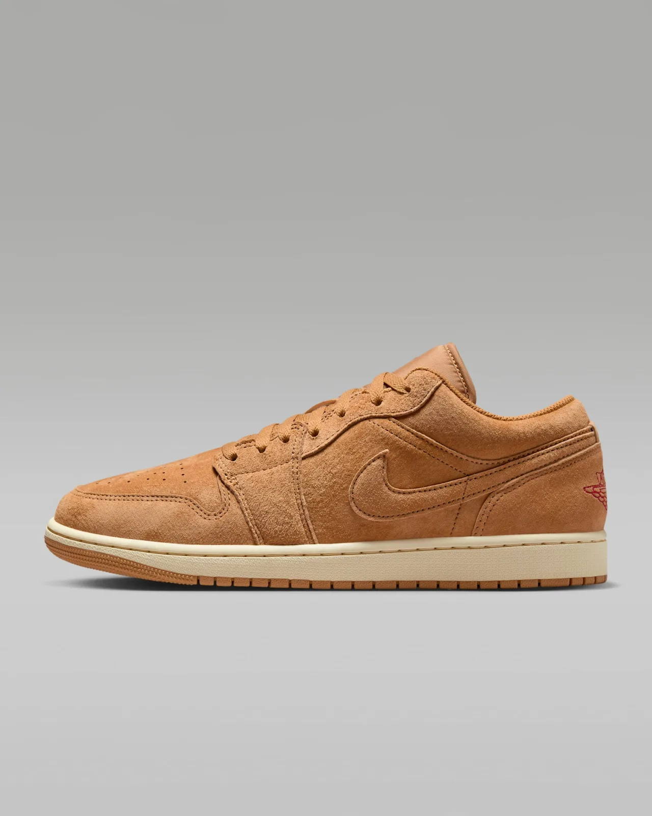 Jordan AIR JORDAN 1 LOW SE FLAX/VARSITY RED-MUSLIN