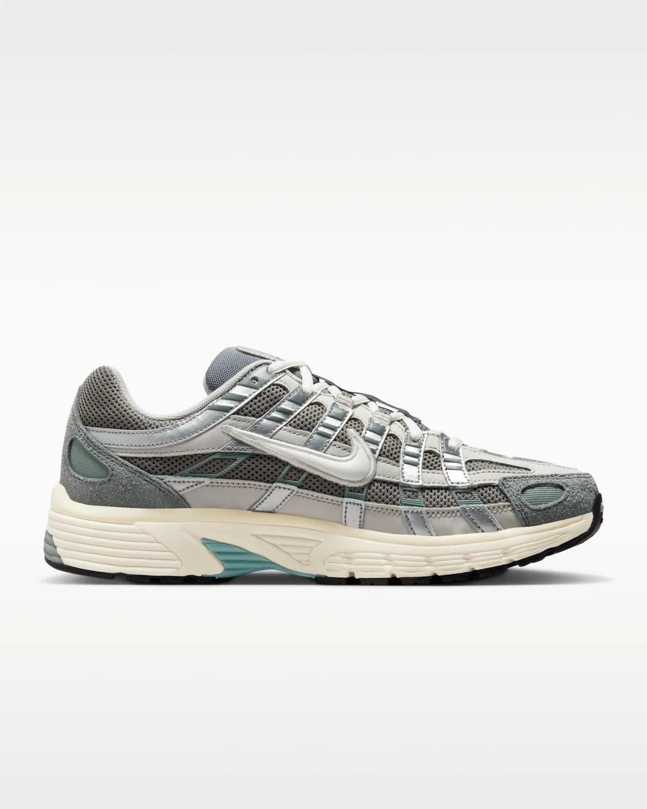 Nike P-6000 Flat Pewter/Light Iron Ore/Metallic Silver/White