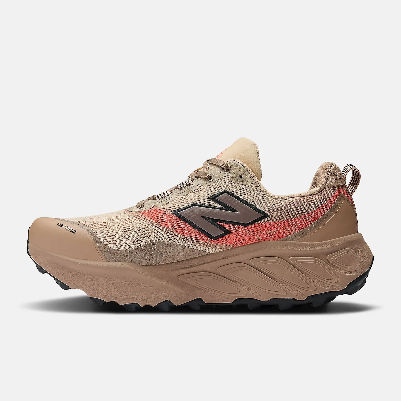 Men Shoes Fresh Foam X Hierro v9 ZxDESERT CLAY with EARTH SHADOW and Urgent Red