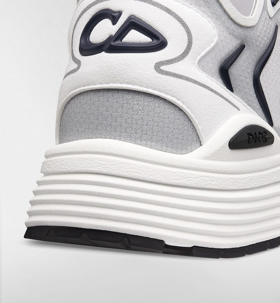 B30 Countdown Tech Sneaker
White Semi-Transparent N3O Nylon, White and Gray Technical Fabric and Navy Blue Rubber - Image 5