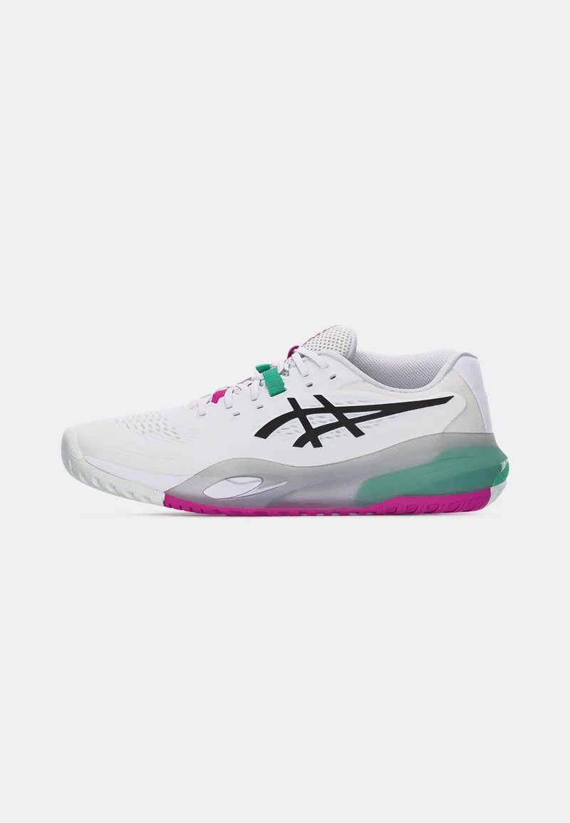 ASICS GEL RESOLUTION - Multicourt tennis shoes - white/aurora green