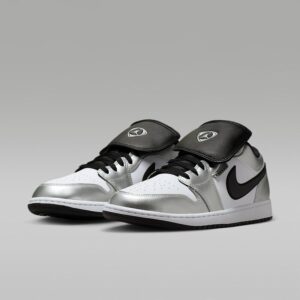 Air Jordan 1 Low SEMens shoesColour Shown: White/White/Metallic Silver/Black