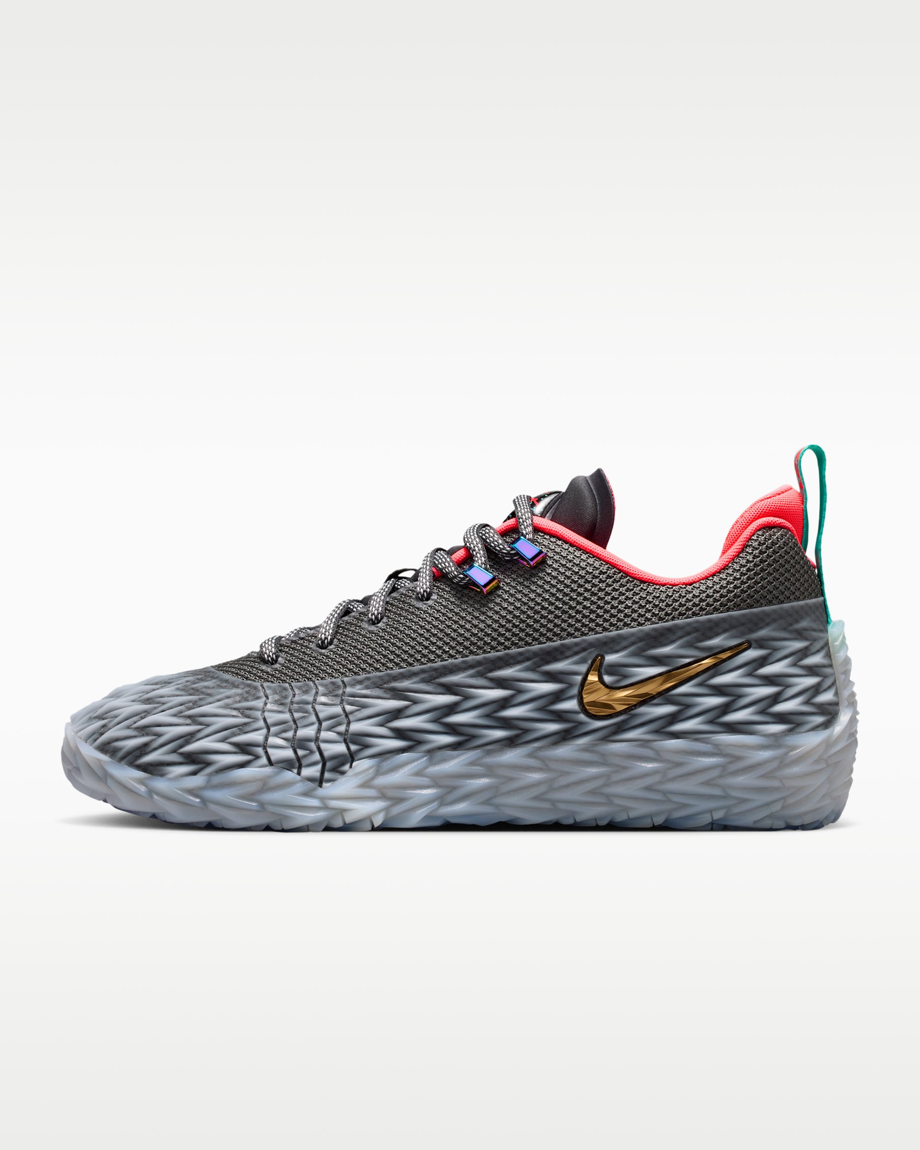 Nike S.T. Charge EP Basketball Shoes Iron Grey/Photon Dust/Hyper Pink/Metallic Gold - Image 3