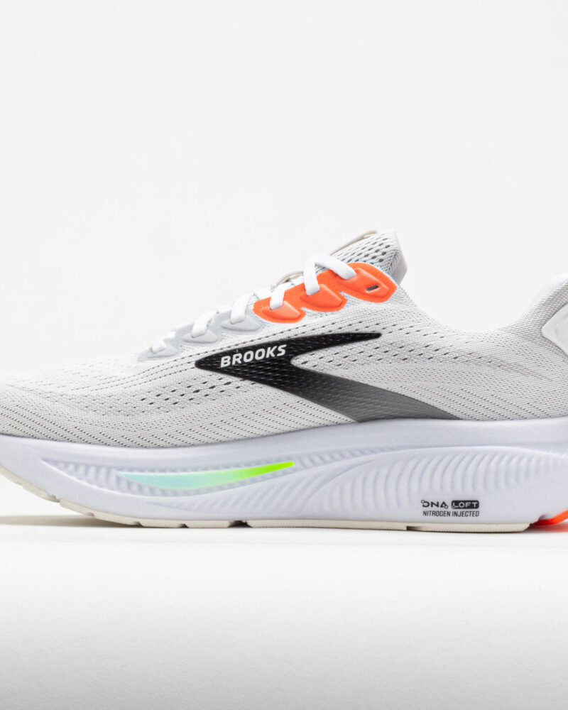 Brooks Ghost 17 Running Shoes – White/Black/Orange