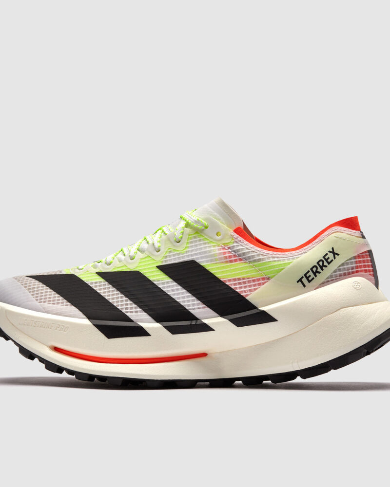 adidas Terrex Agravic Speed Ultra – White/Black/Neon Green/Red