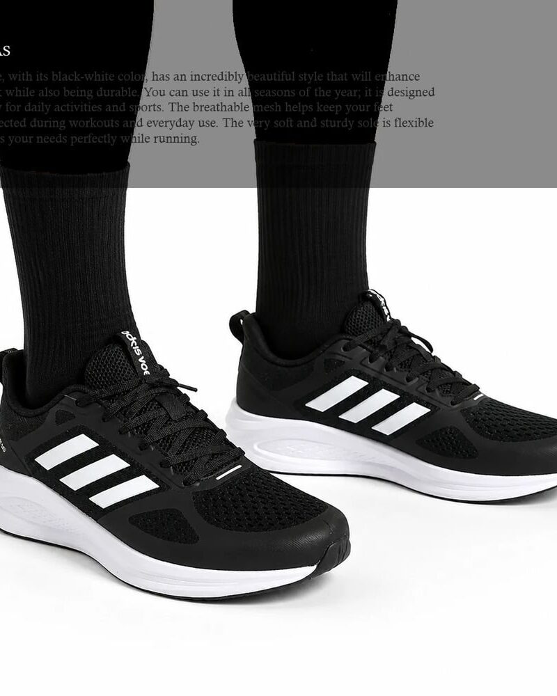 Adidas Light Motion Running Shoes - Black/White
