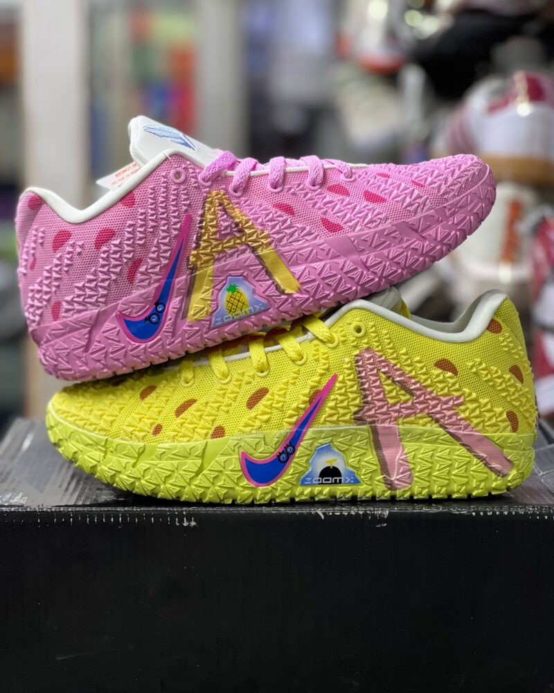 Nike Ja 3 Spongbob Patrik Yellow and pink Men's basketball shoes