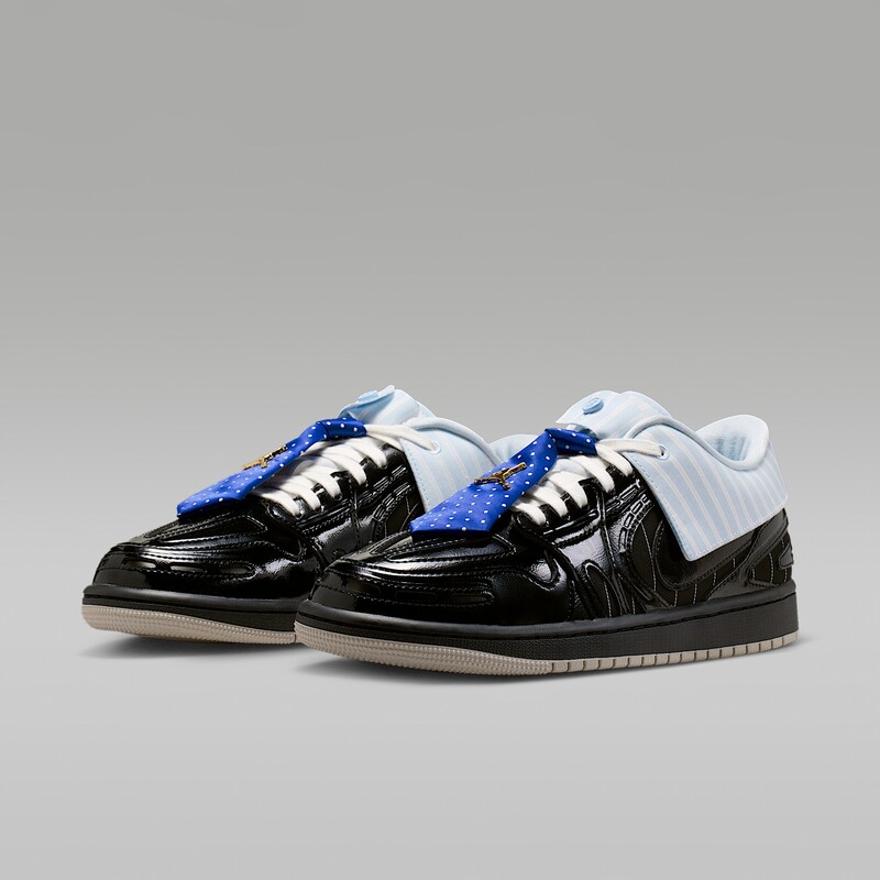 Air Jordan 1 Low Method of Make V3 “Suit & Tie” – Black/Sail/Hydrogen Blue