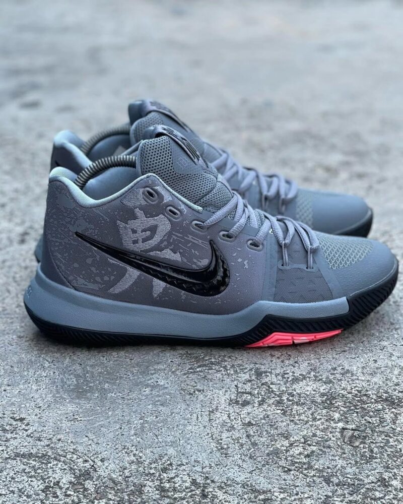 Nike Kyrie 3 Men's Basketball Shoes – Grey / Red