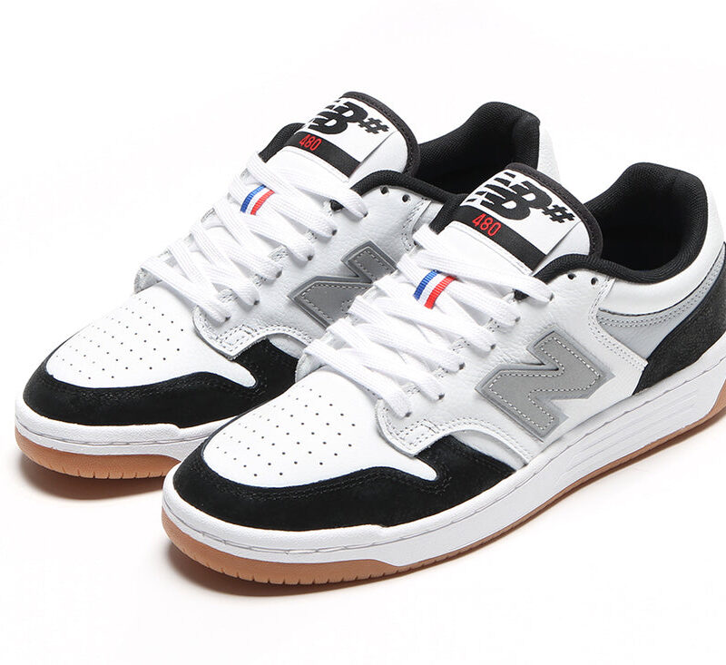 New Balance 480 – White / Black
