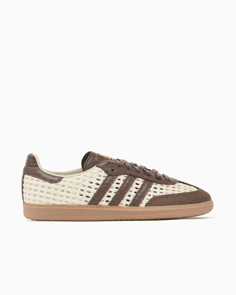 adidas Samba OG Woven Cream White / Earth Strata / Gold Metallic