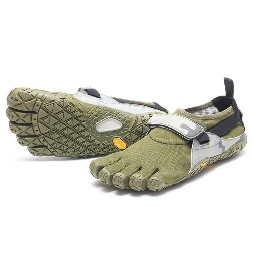 Five Finger Barefoot Shoes Olive Green | Vibram Minimalist Trail Shoes
