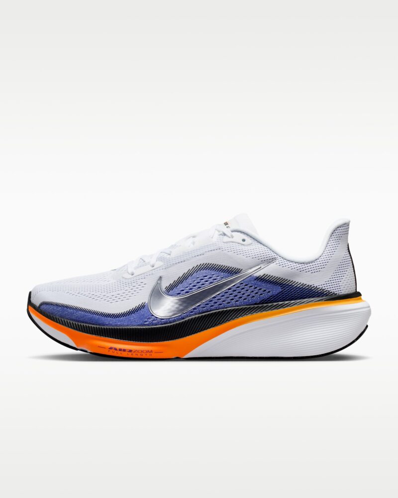 Nike Pegasus 42 road running shoesWhite/Lapis/Total Orange/Metallic Silver