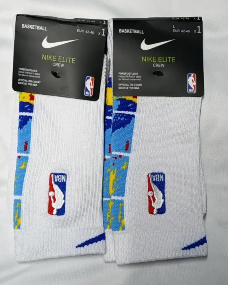 Nike NBA Elite Crew Socks Brooklyn Nets City White 